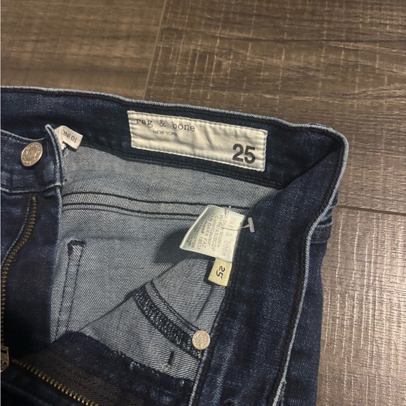 rag & bone Dark Blue Skinny Jeans - Picture 2 of 6